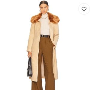 Unreal Fur Spice Coat in Carmel